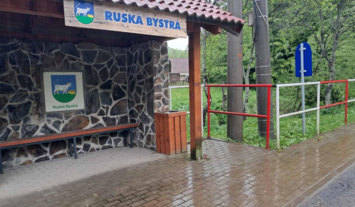 Projekty / RUSKÁ BYSTRÁ – Autobusová zastávka – revitalizácia verejného priestoru obce - foto